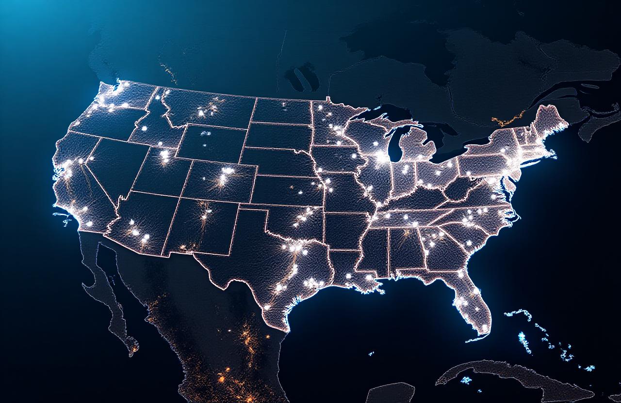 Broad supply chain network across the United States