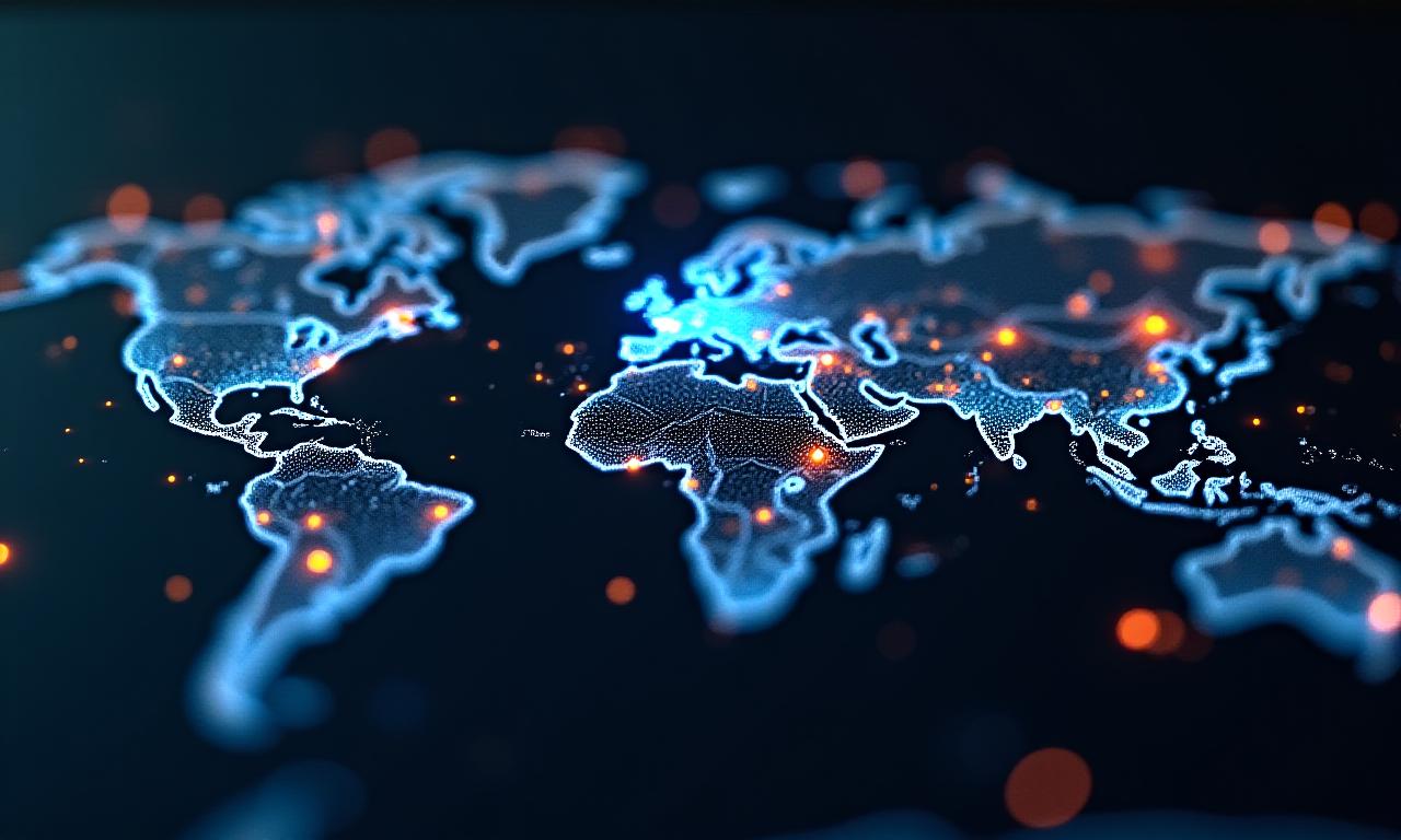 Global logistics network map