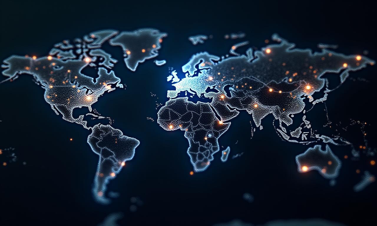 Global logistics network visualization
